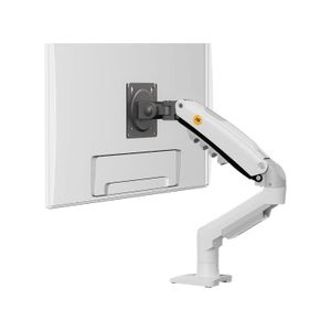 NB ERGONOMIC NB F80 Series Monitor Mount – Adjustable Desk Stand, Fits 17"-30" Screens (Up to 19.8 lbs), Tilt, Swivel & Rotation – White