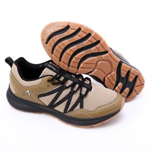 Activ Mesh Round Toe Running Shoes - Coffee