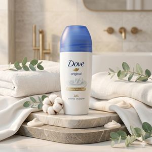 Dove Original Anti-Perspirant Roll-On Deodorant with 1/4 Moisturizing Cream - 50ml