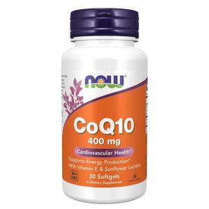 Now ناو كو-كيو-10 (CoQ10) بتركيز 400 ملغ، 30 كبسولة هلامية