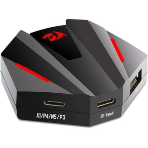 Redragon محول كيبورد وماوس فولكان GA250 ووحدة تحكم في الالعاب  بلاي ستيشن 3-4 وجهاز نينتندو سويتش وXbox one - يدعم الاتصال اللاسلكي بتردد 2.4 جيجا هرتز , متعدد الالوان