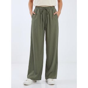 Women Wide Leg Pants Casual Loose Fit Viscose Trousers with Elastic Waist and Adjustable Drawstring Comfortable Everyday Lounge Fashion Pants