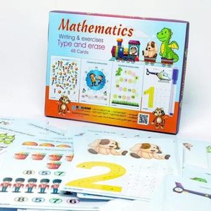 Square اكتب وامسح الأرقام الإنجليزية للأطفال ألواح تعليمية لتعلم كتابة الأرقام الإنجليزية تنمية المهارات الحركية الدقيقة والمهارات الرياضية المبكرة مناسب من 3 سنوات فأكثر آمن للأطفال
