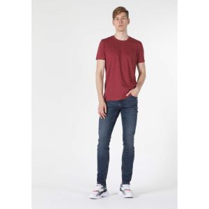 Colins Men T-Shirt Short Sleeve Bordeaux Melange