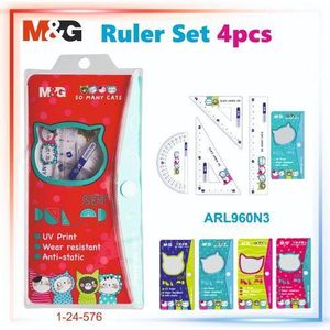 MG طقم أدوات قياس هندسية مرنة من تشينغوانغ مكون من 4 قطع - رقم: ARL960N3