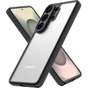 Magic Mask جلاكسي اس 26 الترا جراب حماية كاملة، ظهر شفاف، أزرار ناعمة - أسود