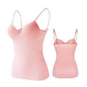 Fashion (Gray)Women Camisoles Built-in Shelf Bra Basic Tank Top Spaghetti  Strap Undershirt Padded Bras Underwear Yoga Tops Sleeveless Shirts WEF @  Best Price Online