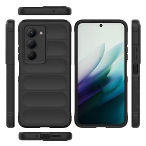 غطاء لهاتف Xiaomi Redmi 15 4G – غطاء حماية من الصدمات بطبقة TPU، واقي هاتف أسود مضاد للانزلاق