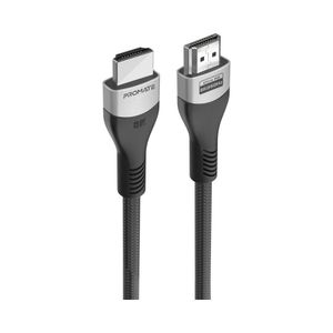 Promate 8K HDMI Cable, Premium 48Gbps High-Speed HDMI 2.1 Audio Video Cable with Enhanced Audio Return, 3 Meter Slim Cord and Dynamic HDR Support for Monitor, UHDTV, Projector, PrimeLink8K-300 Black Black