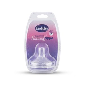 Bubbles Natural Nipple 3m 1pcs