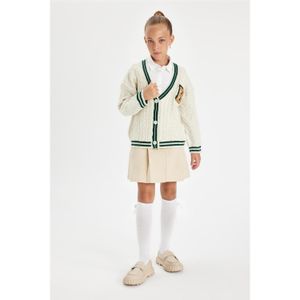 Defacto Girl Regular Fit Woven Skirt - Lt.Beige