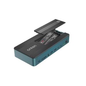 Onten OTN-2501 USB-C 20-in-1 Multi-Function Dock Station with Dual M.2 SSD Enclosure