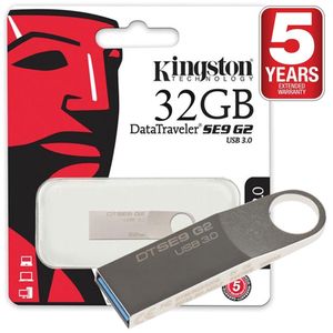 فلاشة  DataTraveler SE9 G2 سعة 32 جيجابايت USB 3.0 - فضي