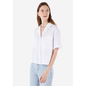 Colins Women Short Sleeve Shirt White