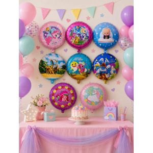 Secret balloon foil Round - for party-decorations- -18inch-45cm-20pcs 
