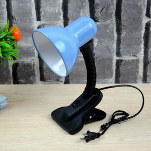 اباجورة  مصباح مكتب بمشبك متعدده الالوان للمذاكرة بدراع متحرك ازرق 