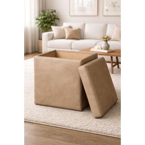 No Modern 2-in-1 Smart Pouf: A touch of luxury, comfort, and storage in one piece