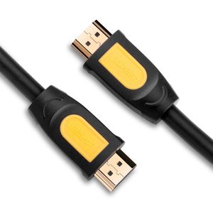 Ugreen كابل HDMI عالي السرعة مع إيثرنت مطلي بالذهب، يدعم دقة 1080 بكسل وتقنية 3D لأجهزة تشغيل Blu-ray، وأجهزة التلفزيون ثلاثية الأبعاد، وRoku، وBoxee، وXbox 360، وPS3، وApple TV - طول 5 أمتار