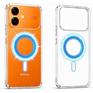 Magnetic Car Case for  Infinix Smart 20  Compatible with Charging When Supported Compatible with Magnetic Car Mounts, Card Wallets, and Cooling Fans