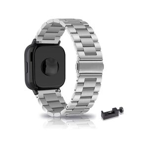 سوار لساعة Redmi Watch 5 Active/Watch 5 Lite، سوار من الفولاذ المقاوم للصدأ لساعة Redmi Watch 5 Active/Watch 5 Lite، سوار بديل، سوار أنيق لساعة Redmi Watch 5 Active/Watch 5 Lite، لون فضي