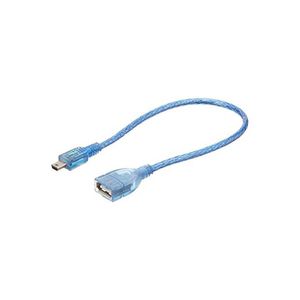 كابل OTG USB 2.0 من ذكر 5 سن إلى أنثى أزرق