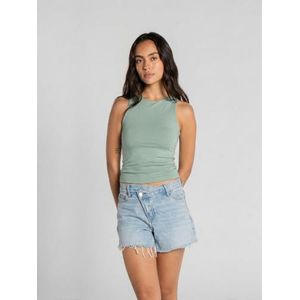 OUTDATED Round Neck Tank Top - Mint Green
