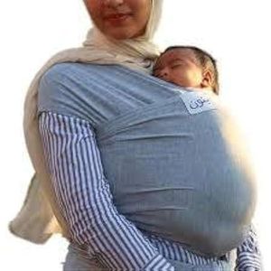 حمالة أطفال مرنة (بني فاتح) لحمل الأطفال صحية ومريحة