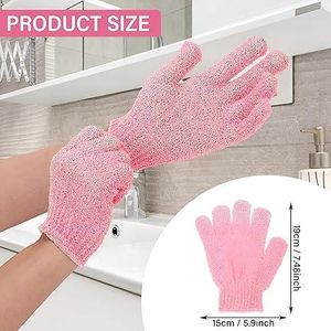 Exfoliating Bath Gloves - Dual-sided design for body exfoliation, skin rejuvenation, deep cleansing, and spa therapy, perfect for removing dead skin, set of two