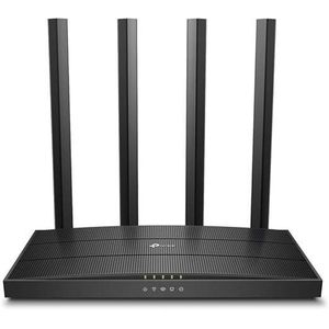 Tp TP.Link AC1200 Archer C6 Mesh Wi-Fi Router Full Gigabit 867 Mbps 5Ghz + 300 Mbps 2.4 Ghz 4 Antenna (Black)