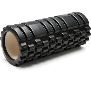Foam Roller for Back & Legs, High Density Deep Tissue Massager for Muscle Recovery, Myofascial Trigger Point Release & Soreness Relief, Home Gym Mobility Roller – Black/Multicolor