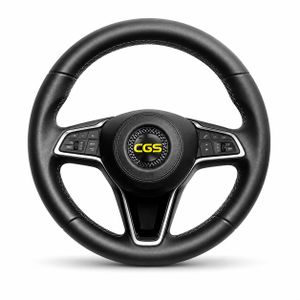 CGS Premium Sport Steering Wheel Cover with Comfortable Grip – Black