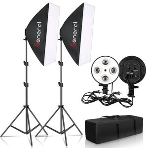 General  2 soft box with 4 lamp holder TL-4 kit