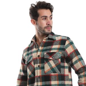 GATE قميص صوف - كاروه - شتوي