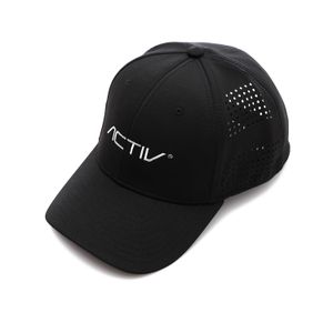 Activ Men’s Black Perforated Logo Baseball Cap