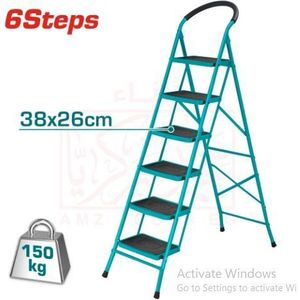 TOTAL سلم معدني من 6 درجات – 2.0 م (THLAD09061)