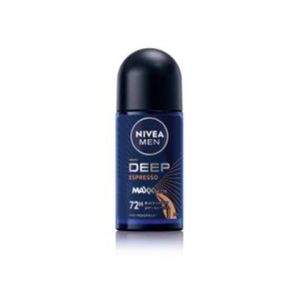 NIVEA Antiperspirant Roll-on - 48h Protection with DEEP Black Carbon and Espresso Scent - N/A