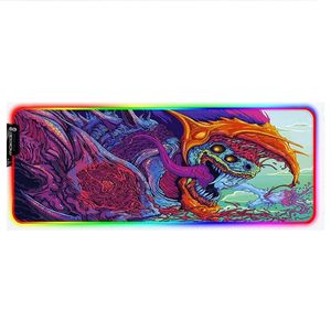 General Hyper Beasts RGB XL Gaming Mouse Pad For Mouse & Keyboard Mat - (80*30cm)