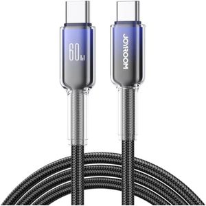 JOYROOM كابل من جويروم بطول 1.2 متر نوع USB متوافق مع آيفون وسامسونج وهواوي وأجهزة USB-C والهواتف الذكية والأجهزة اللوحية