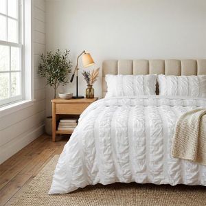 Family Bed كوفرته قطن ساده مزخرف مقاس 240x180 موديل 4120 