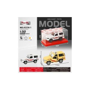 Sedra مجسم سيارة تويوتا لاندكروزر ربع (LC70) معدني مقاس 1:32 - متعدد الألوان مع خاصية السحب للخلف وصندوق عرض