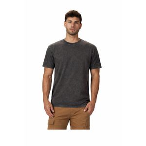 تيشيرت رجالي محجّر – خامة ناعمة وقصة عصرية مريحة - رمادي غامق
