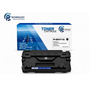 PC TECHNOLOGY تونر طابعة H-Q6511A أسود متوافق مع HP LaserJet 2410 / 2420 / 2430 و Canon LBP 3410 / 3460 – جودة طباعة عالية حتى 6000 صفحة