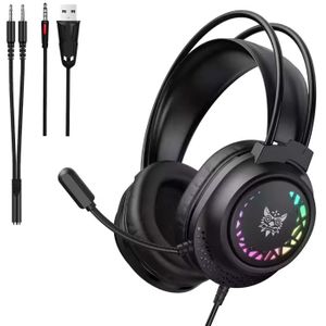 Onikuma X92 RGB Wired Gaming Headset - Black