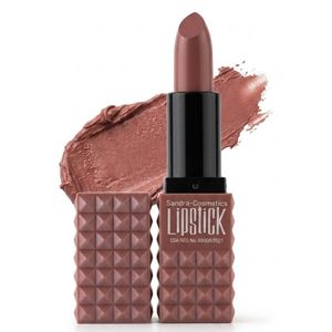 Sandra Cosmetics Lipstick SC671A, Cream Finish, Brown, Studded Case, Shade 36