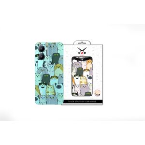 OZO Skins Ozo Ray skins Transparent Kinds Of cats (SV505KOP) (Not For Black Phone) For Realme 10