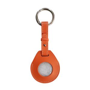 AirTag leather KEY Ring orange