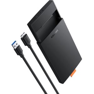 Ugreen USB 3.0 2.5-Inch Hard Drive Enclosure – Ultra-Fast 5Gbps Data Transfer, Tool-Free, Shockproof, Supports 2.5” SATA HDD/SSD Up To 6TB, Plug & Play For PC, PS4, PS5, Xbox