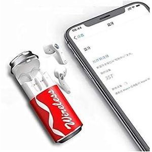 Keendex kx2298 h35t waterproof wireless bluetooth noise-cancelling earbuds with microphone and charging cable - white and red