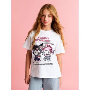 LC Waikiki Crew Neck Kuromi Printed Girl's T-Shirt