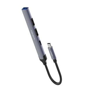 LDNIO DS-34C 4-in-1 USB-C Hub – 1*USB 3.0 + 2*USB 2.0 + 1*USB-C 2.0 – Fast Data Transfer – Compact Design